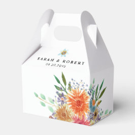 Elegantes Grün Wasserfarbenes Brautparty Geschenkschachtel