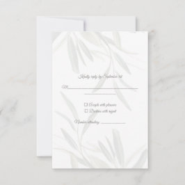 Elegantes, grünes botanisches UAWG RSVP Karte