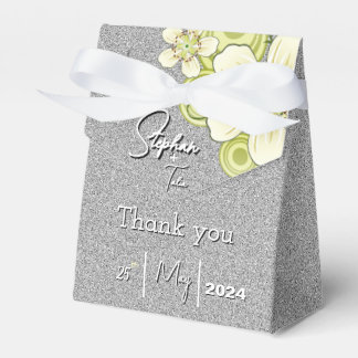 Elegantes grünes Floral Geschenkschachtel