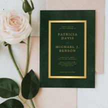 Elegantes grünes Gold, einfache Typografie