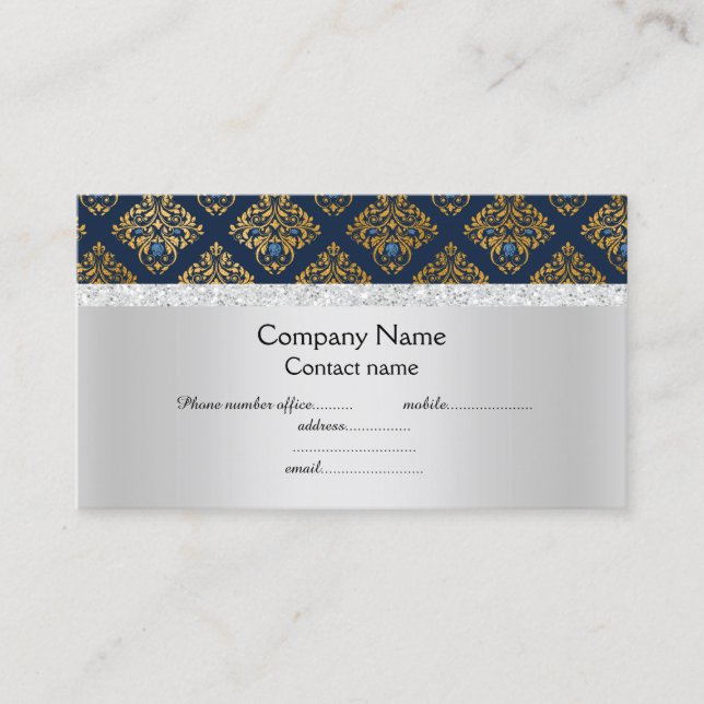 Elegantes Halbgottwerk Visitenkarte (Vorderseite)