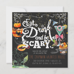 Elegantes Halloween-Party Einladung
