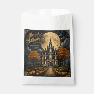 Elegantes Halloween-Spookschloss Geschenktütchen