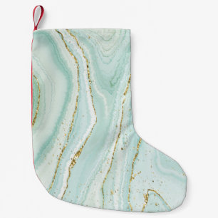 elegantes handgemaltes flüssiger Marmor-Design mit Kleiner Weihnachtsstrumpf
