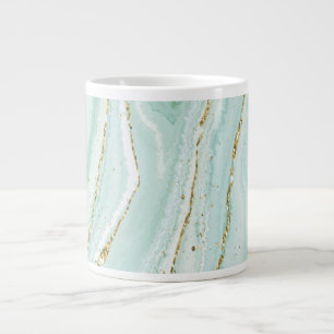 elegantes handgemaltes Flüssigmarbledesign mit Gli Jumbo-Tasse