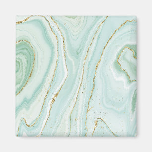 elegantes handgemaltes Flüssigmarbledesign mit Gli Magnet