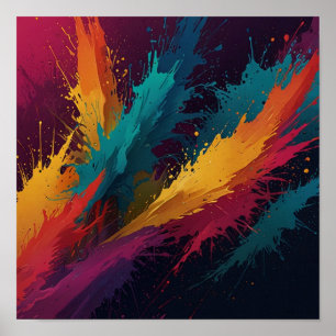 Elegantes handgemaltes Kunstwerk Poster