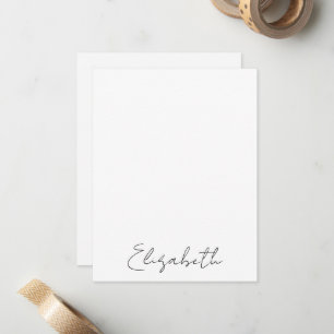 Elegantes handgeschriebenes personalisiertes Skrip Mitteilungskarte