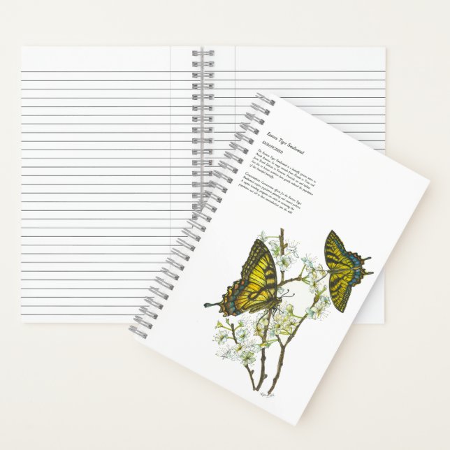 Elegantes handgestrichenes gelbes Frack Notizbuch (Innen)