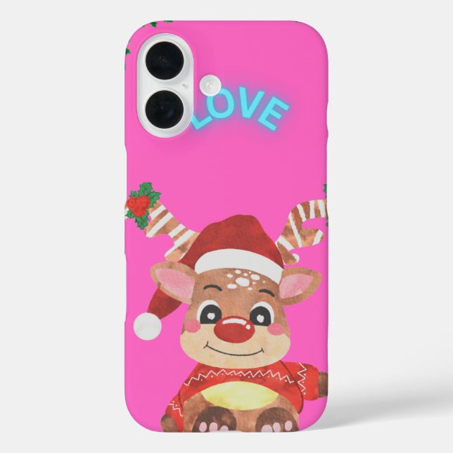 "Elegantes Handy mit Liebe - Stilvoll und prot iPhone 16 Hülle (Rückseite)