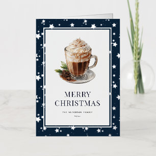 Elegantes Heiße-Schokolade-Foto Frohe Weihnachten