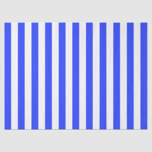 Elegantes helles königsblaues Streifenmuster Seidenpapier