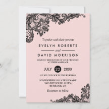 Elegantes helles Rosa mit schwarzem Elend