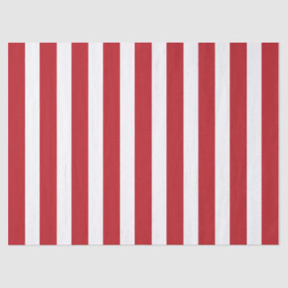 Elegantes, helles rotes und weißes Streifenmuster Seidenpapier