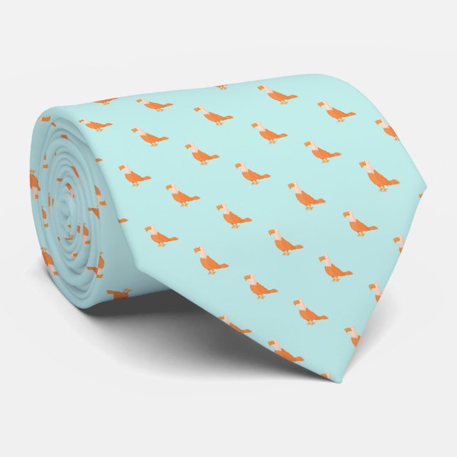 Elegantes hellgrünes Orangenadler Nahtloses Muster Krawatte (Gerollt)