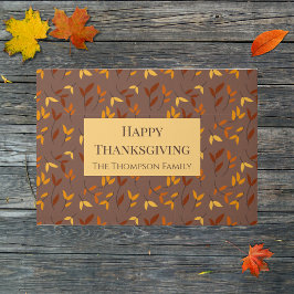 Elegantes Herbstblatt Fußmatte