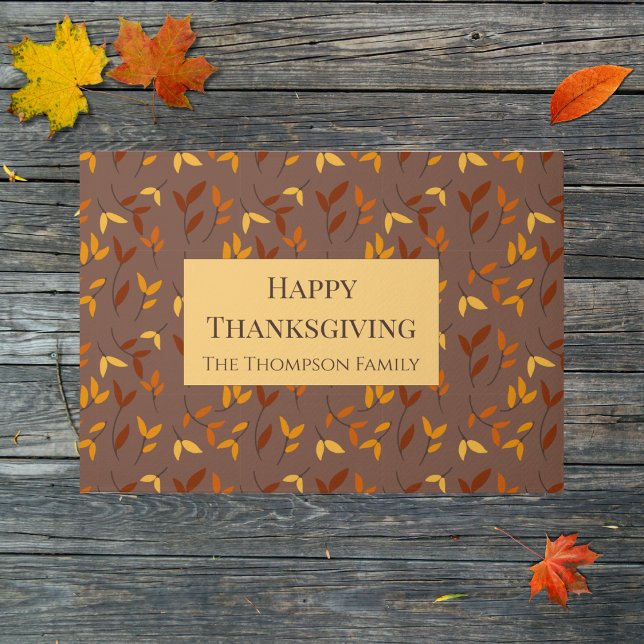 Elegantes Herbstblatt Fußmatte (Von Creator hochgeladen)