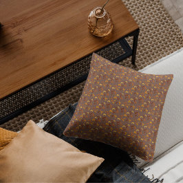 Elegantes Herbstblatt Kissen