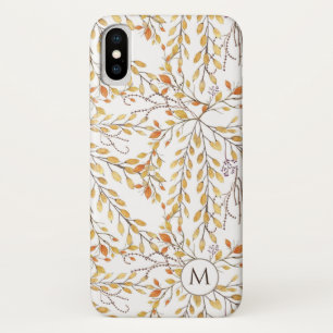Elegantes Herbstblattmuster Personalisiert Case-Mate iPhone Hülle