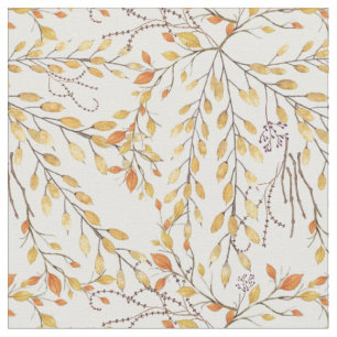 Elegantes Herbstblattmuster Stoff