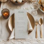Elegantes Herbstfest Botanisches Elfenbein & Abend Menükarte<br><div class="desc">Diese botanischen Speisekarten ergänzen jeden Tisch und fügen eine Touch Eleganz hinzu! Ideal für eine Hochzeit oder einen besondere Anlass. Wenn Sie auch ein Bar-Menü suchen,  sehen Sie bitte unser zweiseitiges Menü in unserer Kollektion!</div>