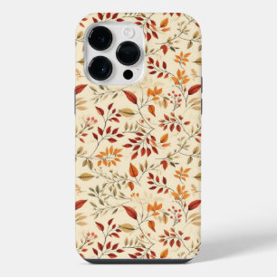 Elegantes herbstliches Blumenmuster iPhone 14 Pro Max Hülle