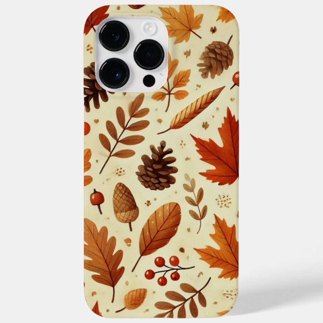 Elegantes Herbstmuster Case-Mate iPhone 14 Pro Max Hülle (Rückseite)