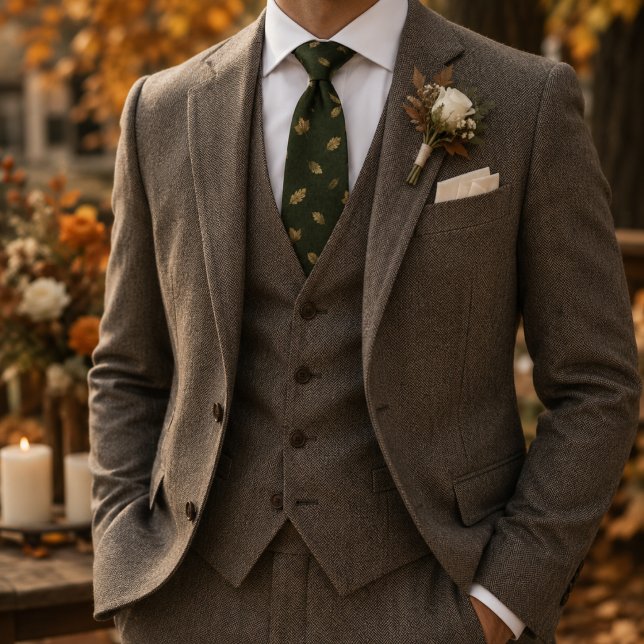 Elegantes Herbstmuster Krawatte (Von Creator hochgeladen)