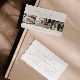 Elegantes Herz 3 Foto Collage Wedding Fotograf Visitenkarte