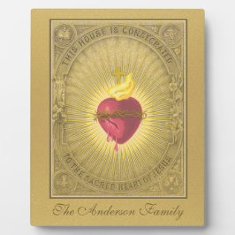 ELEGANTES HERZEN DES JESUS CONSECRATION PRAYER FOTOPLATTE