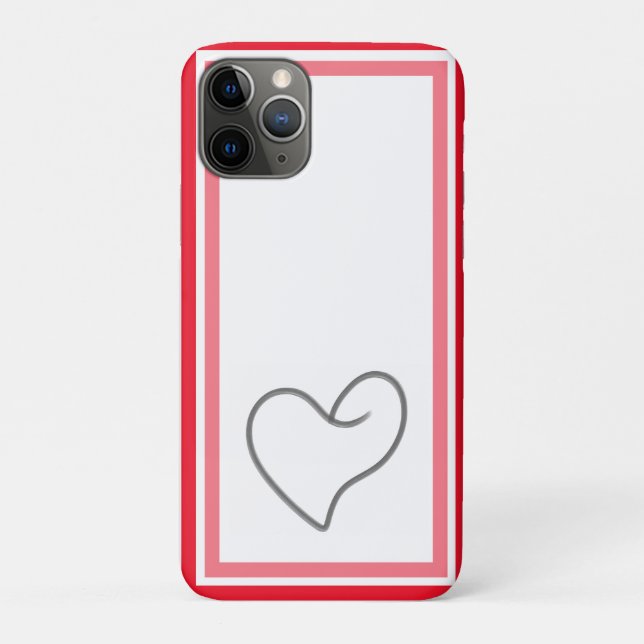 Elegantes Herzform-Design Case-Mate iPhone Hülle (Rückseite)