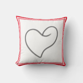 Elegantes Herzform-Design Kissen