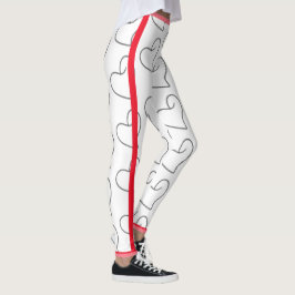 Elegantes Herzform-Design Leggings