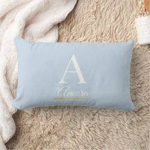 Elegantes Himmelblau-Monogramm