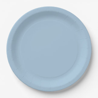 Elegantes Himmelblau Pappteller