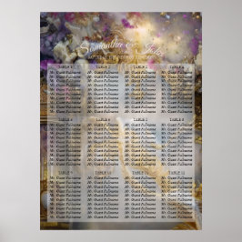 Elegantes Himmlisches Gold-Tor, Goldtext Poster