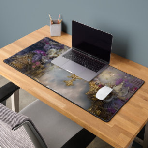 Elegantes Himmlisches Gold-Tor, Goldtext Schreibtischunterlage