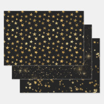 Elegantes himmlisches Sternen Gold Sterne Design