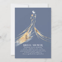 Elegantes, hoch entwickeltes Dusty Blue Brautparty
