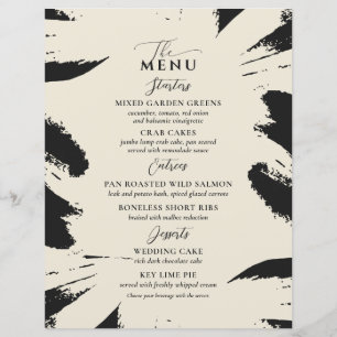 Elegantes Hochzeitmenü Bone Black Two Entree