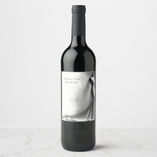 Elegantes Hochzeits-Essen- und Trinken-Label-Set – Weinetikett