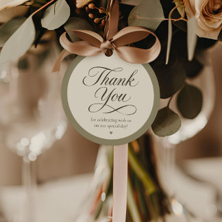 Elegantes Hochzeitsgeschenk-Dankeschön-Geschenkanh Geschenkanhänger