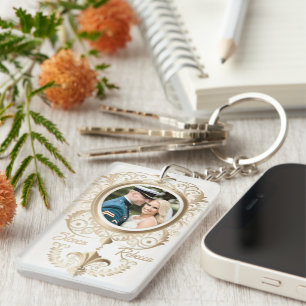 Elegantes Hochzeitsgeschenk für Braut und Bräutiga Schlüsselanhänger