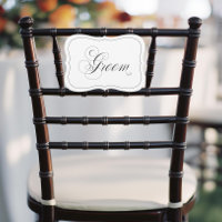 Elegantes Hochzeitsgroom Zeichen Die Schwarze Gren