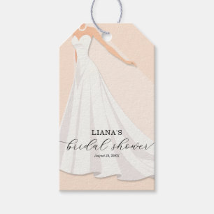 Elegantes Hochzeitskleid Brautparty Pfirsich Gesch Geschenkanhänger