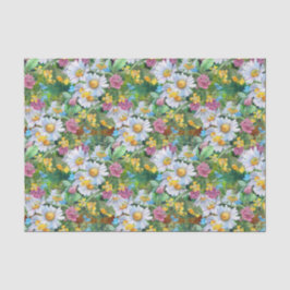 elegantes Hochzeitsmuster, gekachelte Blume Seidenpapier