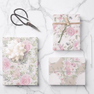 Elegantes Hochzeitspazierenspiel mit Wasserfarben  Geschenkpapier Set