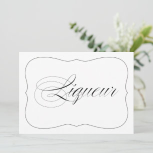 Elegantes Hochzeitspaziergang Bar Einladung