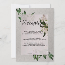 Elegantes Hochzeitsprogramm Einladung