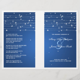Elegantes Hochzeitsprogramm Falknerei Saphir
